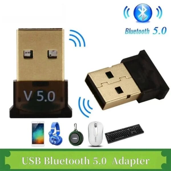 USB Bluetooth 5.0 Adapter Wireless Bluetooth 5.0 Dongle Adapter For PC Laptop Wireless Speaker Audio Receiver USB Transmitter