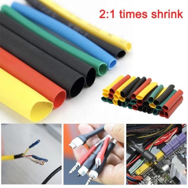 Heat Shrink Tubes Tubing Electronic Polyolefin Wire Cable Sleeve Diy Kit Heat Shrink Tubes