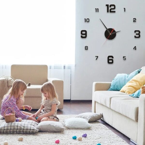 Clock DIY Home and Decoration Frameless Decoration for Bedroom Creativity Wall Decor Elegant Room Ornaments Decorations Clocks