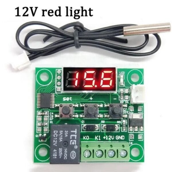 W1209 Red LED Digital Thermostat Temperature Control Thermometer Thermo Controller Module DC 12V