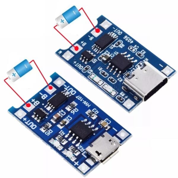 TP4056 Lithium Battery Charger and Protection board Module 18650 Arduino Charging Board with Protection Dual Function Micro USB 5V 1A TP4056